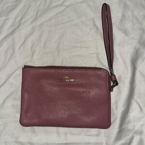 COACH pink vintage wristlet